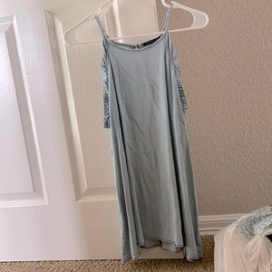 Denim sleeveless top